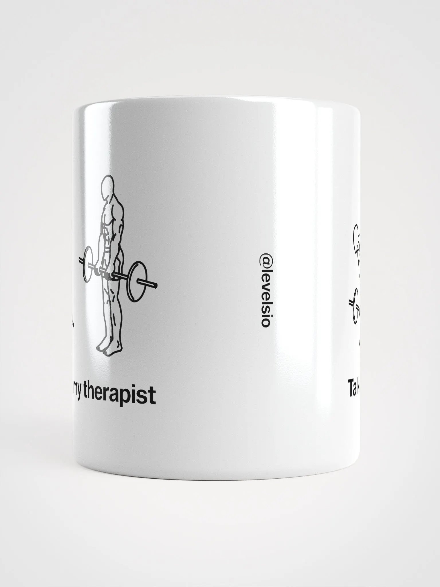 talking to my therapist (deadlift) mug - 100% ceramic product image (6)