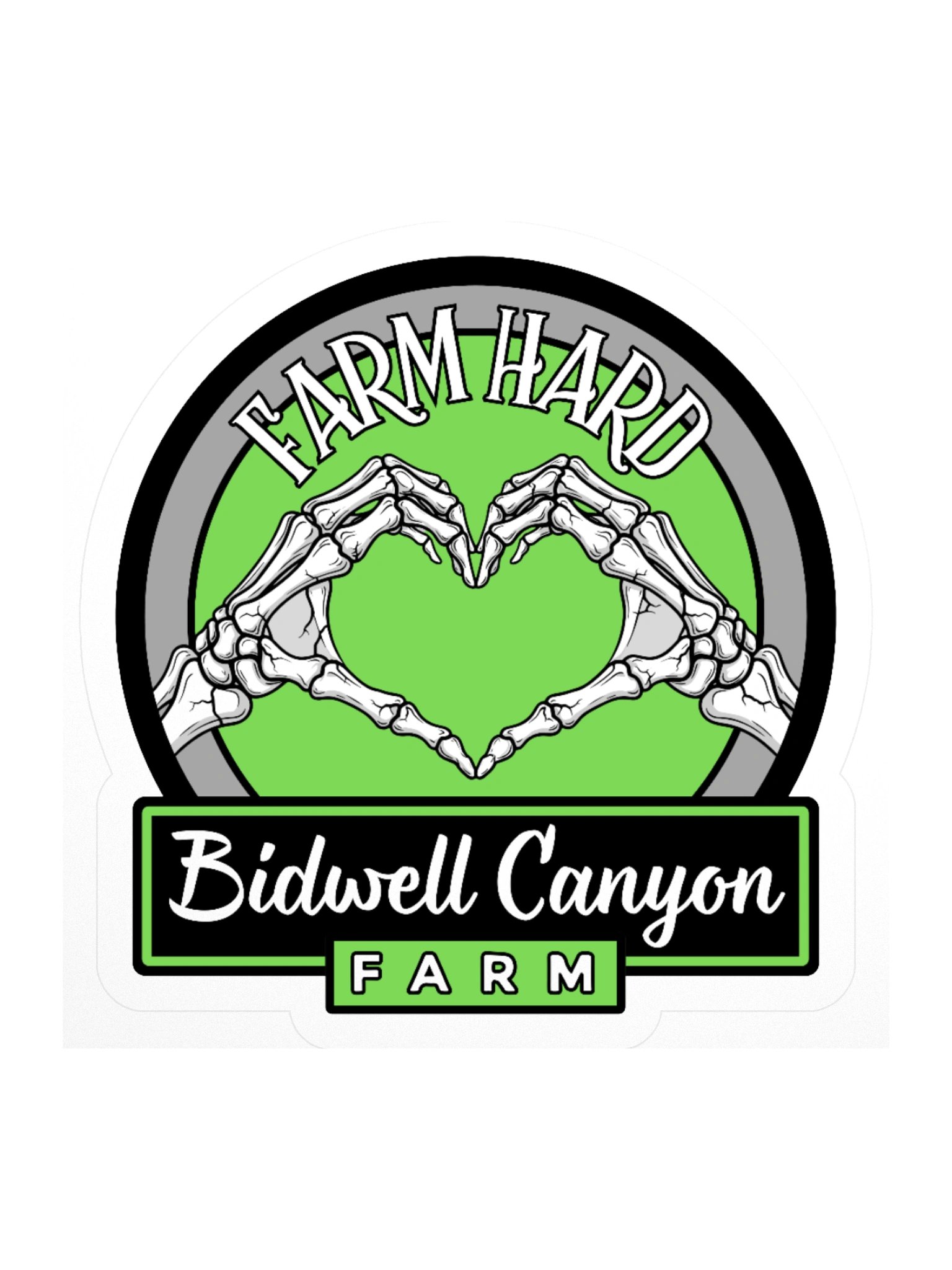BCF Farm Hard Bones Sticker Green product image (1)