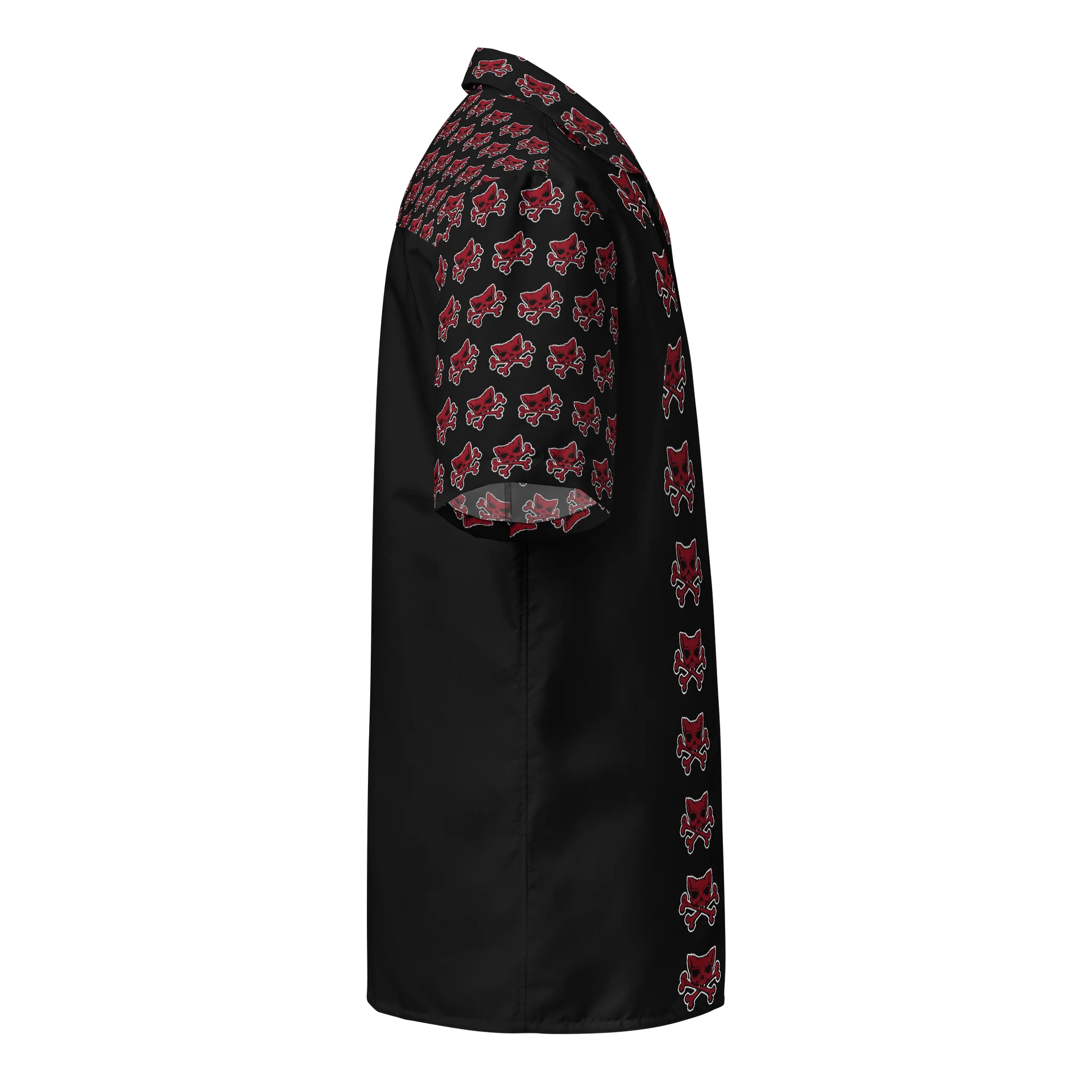 Red Kat Skull Hawaiian Shirt product image (4)