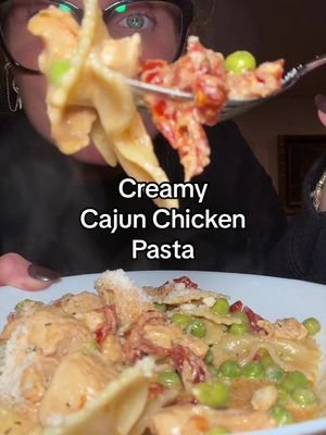 Creamy Cajun Pasta is a favorite in our #easyrecipe #easydinners #cookwithme #creamypasta #youlostme 