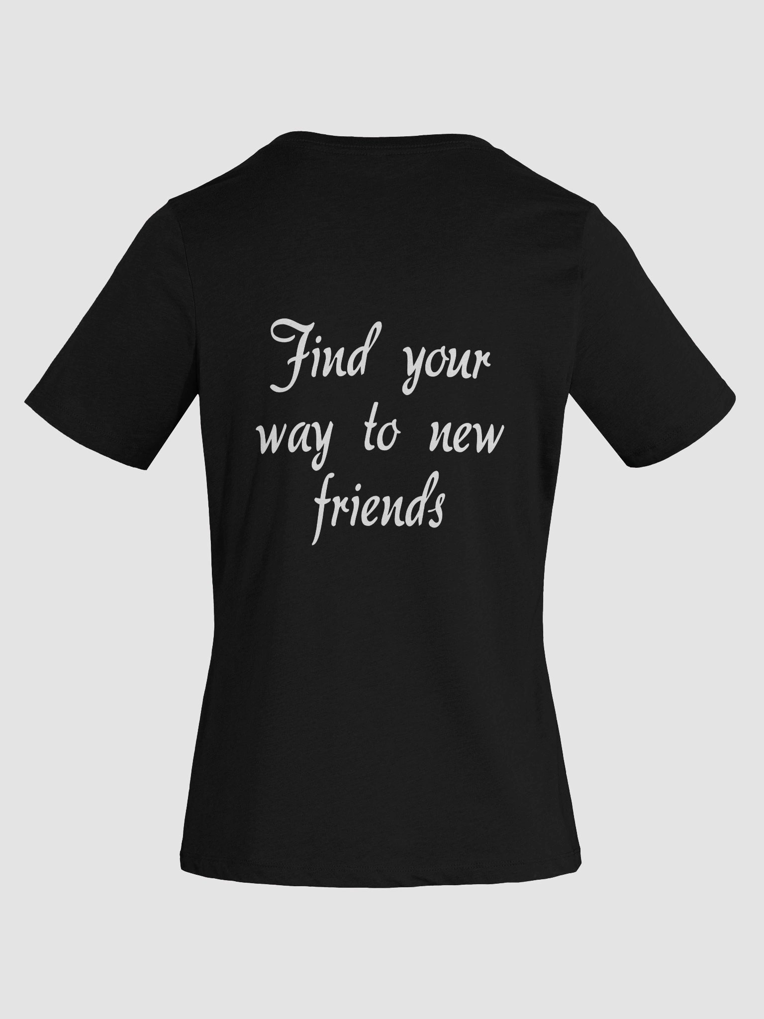 BaB Compass Women's V Neck Tee - White Logo product image (18)
