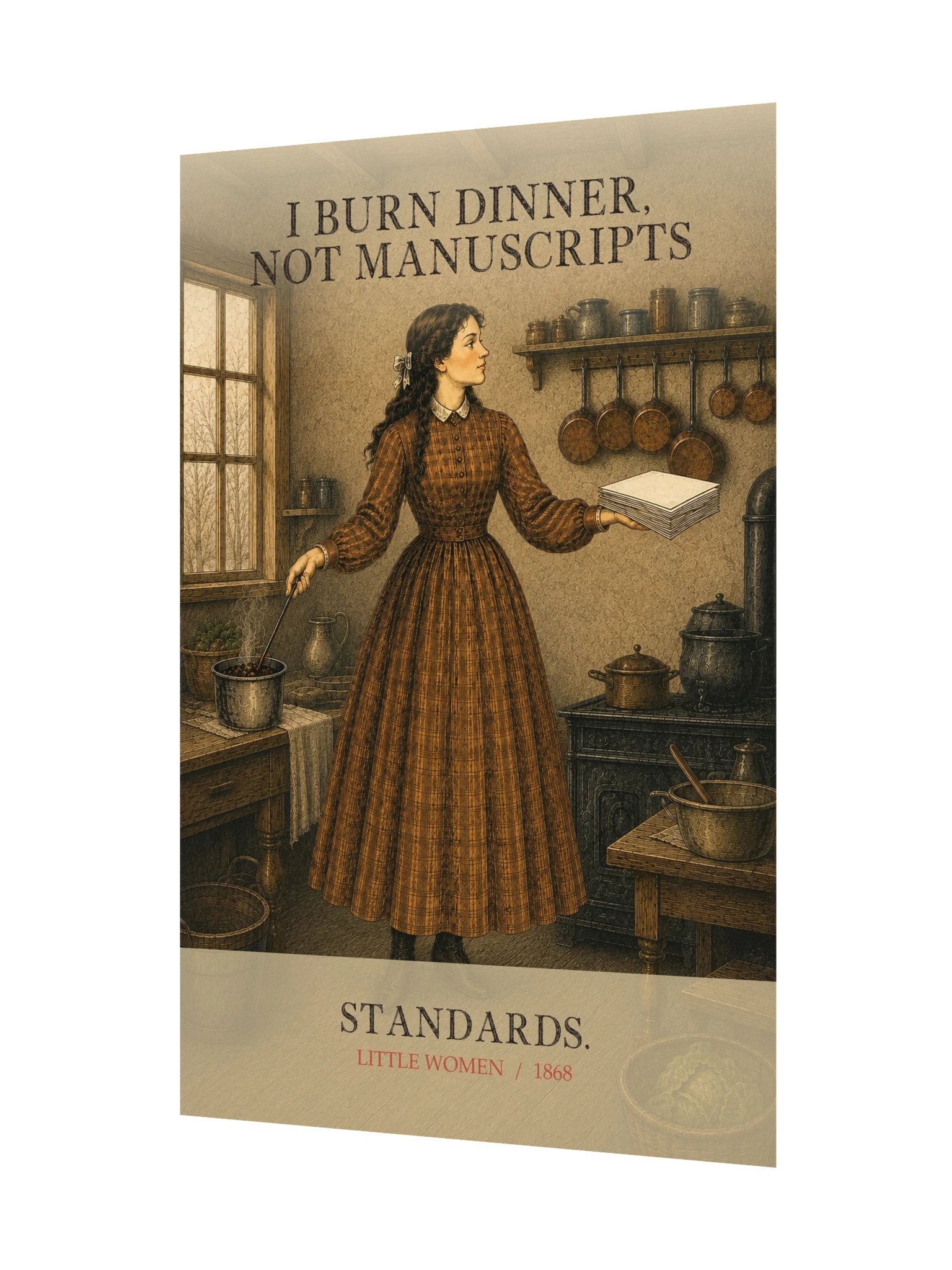I Burn Dinner, Not Manuscripts — Little Women Art Print product image (11)