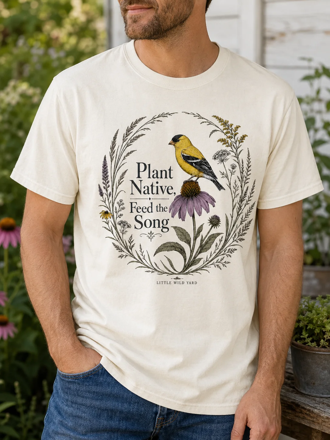 Plant Native, Feed the Song T-shirt product image (3)