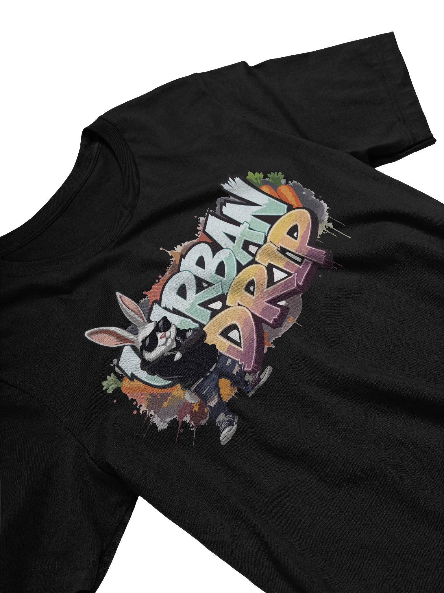 Urban Drip Rabbit T-Shirt - Unisex T-Shirt – Premium Printed T-Shirt for Everyday Casual & Streetwear product image (3)