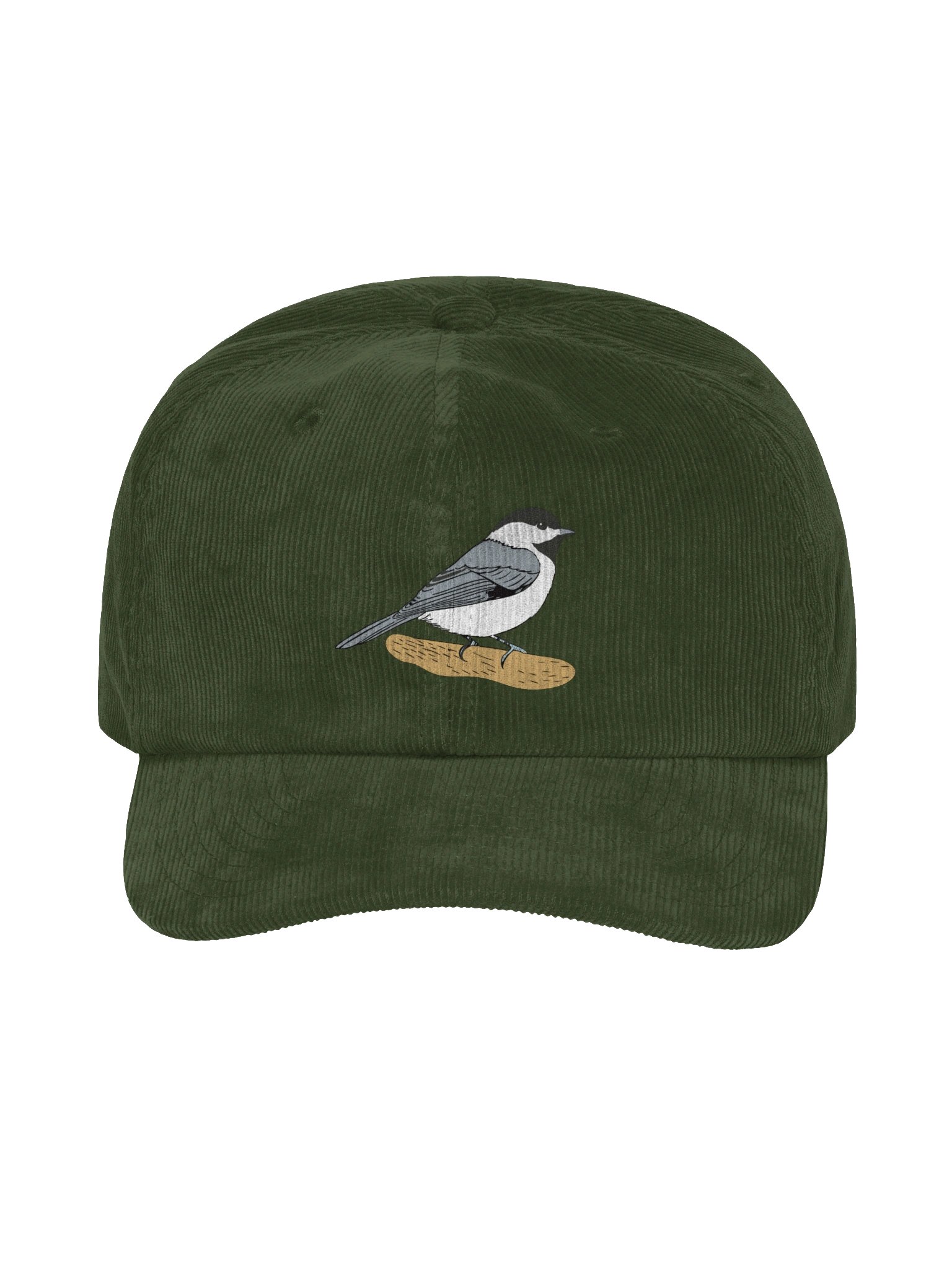 Chickadee DTF Print Corduroy Hat | Bird Lover Cap product image (17)