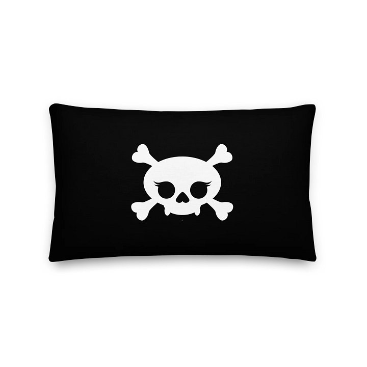 Deadly Sweet™ White Skull Pillow product image (2)