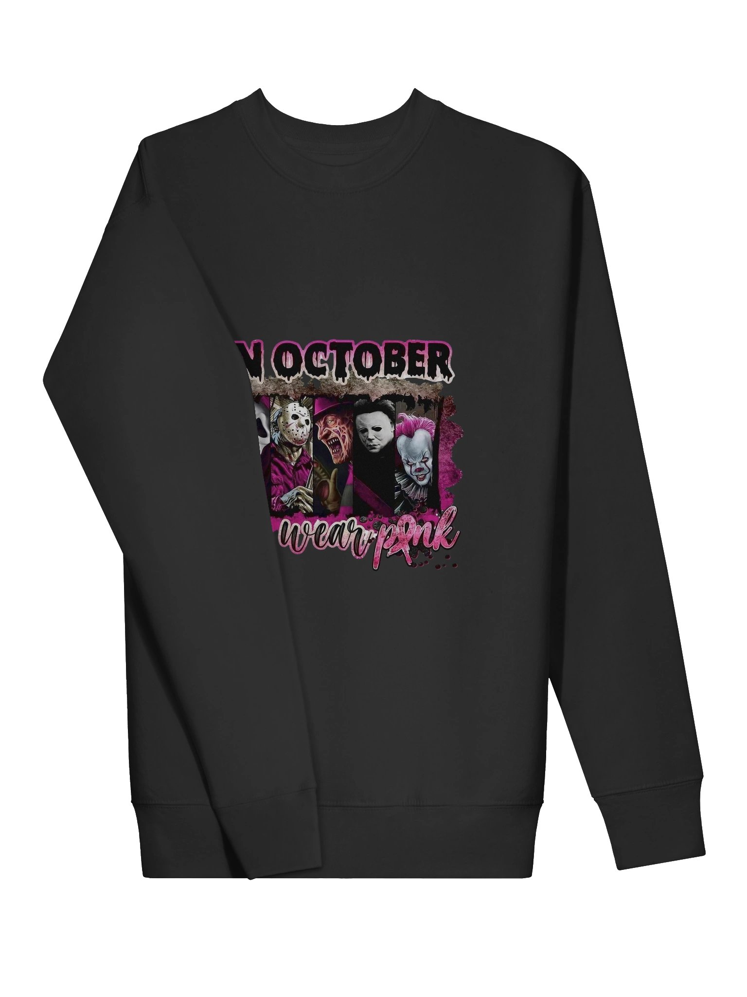 Horror Pink October Sweatshirt product image (15)
