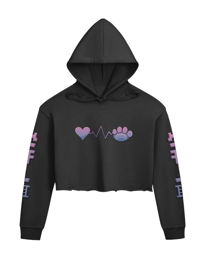 MooMoo Heart-Paw Crop-Hoodie (Original) product image (1)