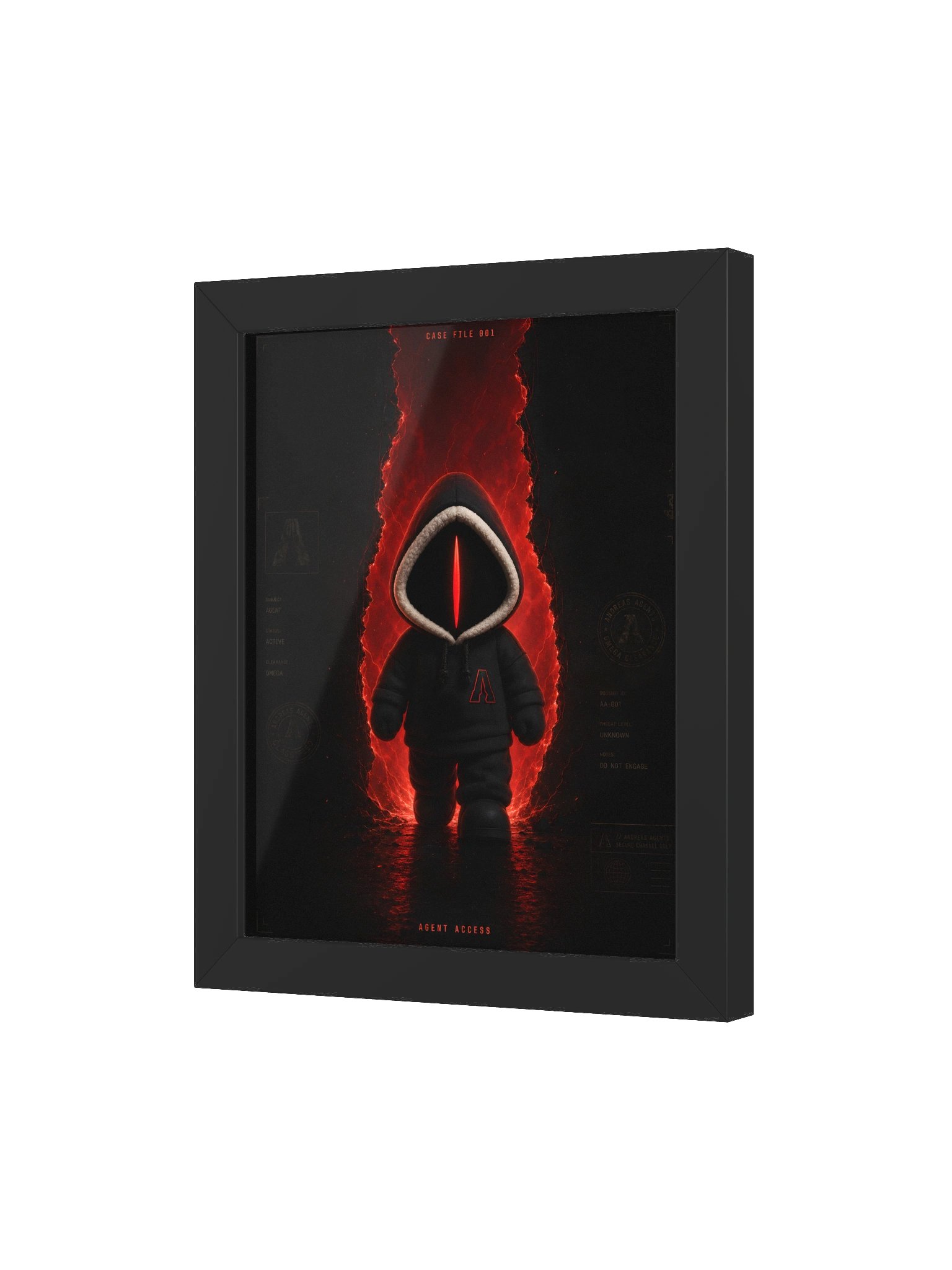 CASE FILE 001: AGENT ACCESS — Framed Print product image (9)