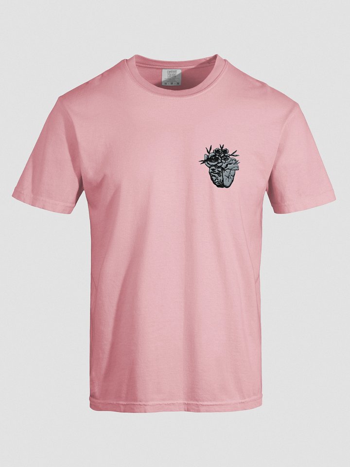 Embroidered Brain and Heart Floral Tee (Pastel) product image (1)