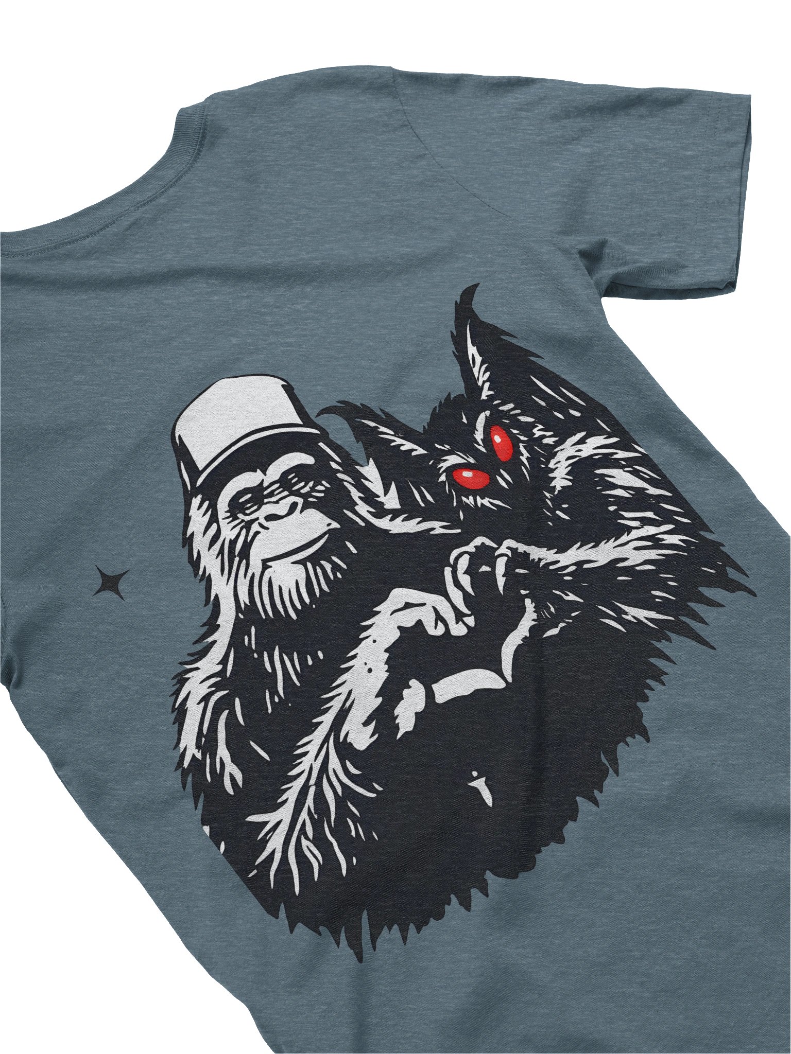 CRYPTID BESTIES W/ FRONT LOGO SUPER SOFT T-SHIRT (HEATHERED COLORS PT.1) product image (1)