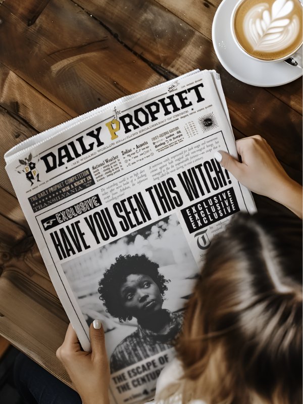 Magical Have You Seen This Witch? Newspaper 100% Customizable Template Bundle product image (2)