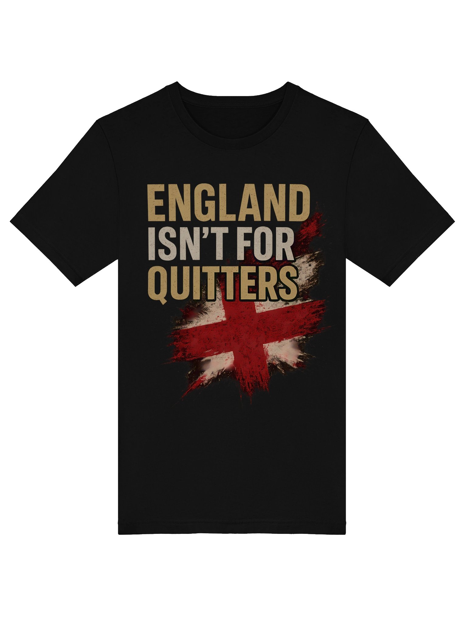 England "Isn’t For Quitters" Unisex T-Shirt | Gritty St. George’s Cross Graphic Tee – Bold Supporters Streetwear product image (4)