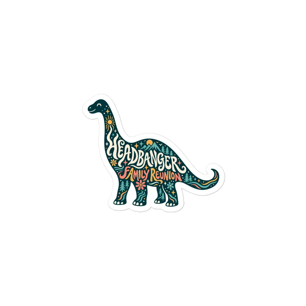 Headbanger Family Reunion (vibes edition) Kiss Cut Sticker product image (1)