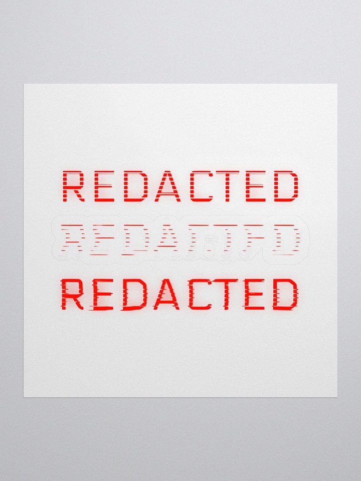 REDACTED Sticker product image (1)
