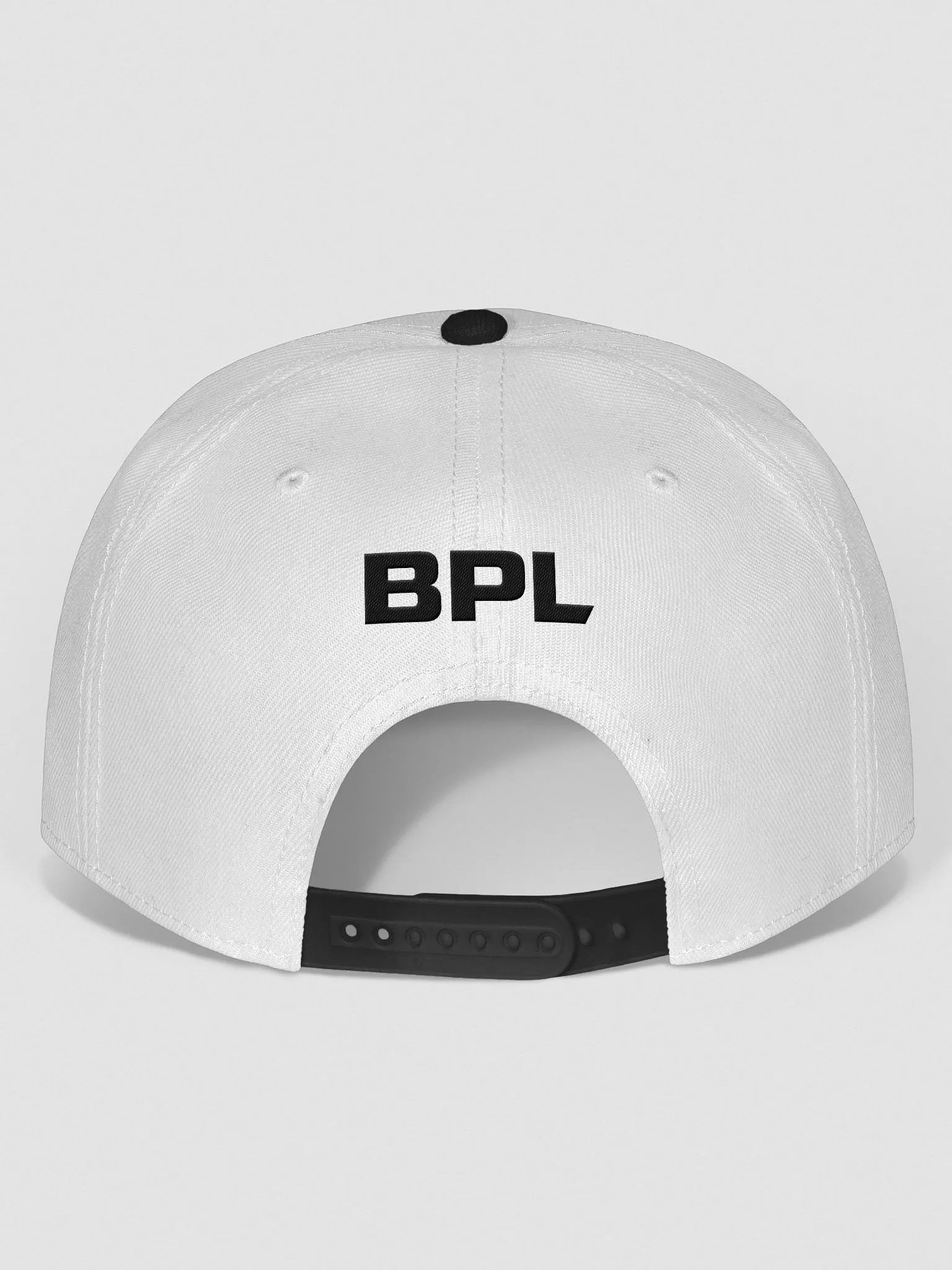 BPL Logo Embroidered Snapback (Black & White) product image (4)