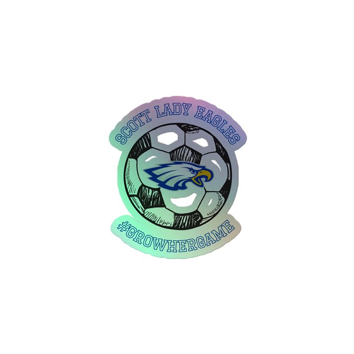 Eagle Emblem Holographic Soccer Stickers product image (2)