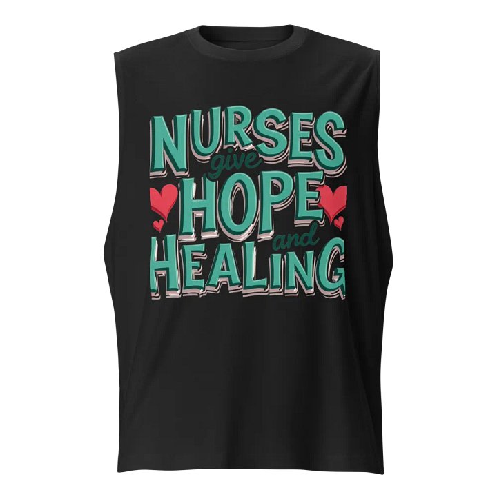 Hope & Healing Nurses Muscle Tank product image (1)