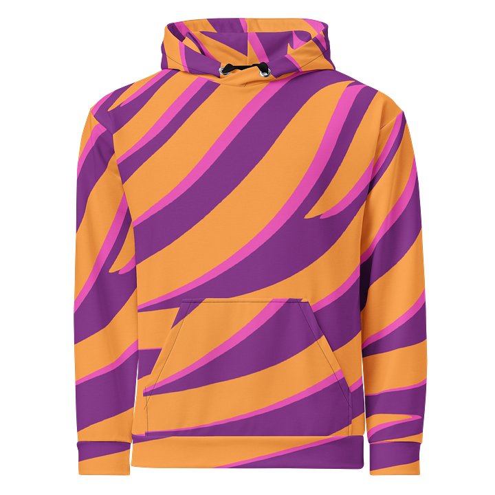 Tiger Print Graphic Hoodie – Orange Purple product image (1)