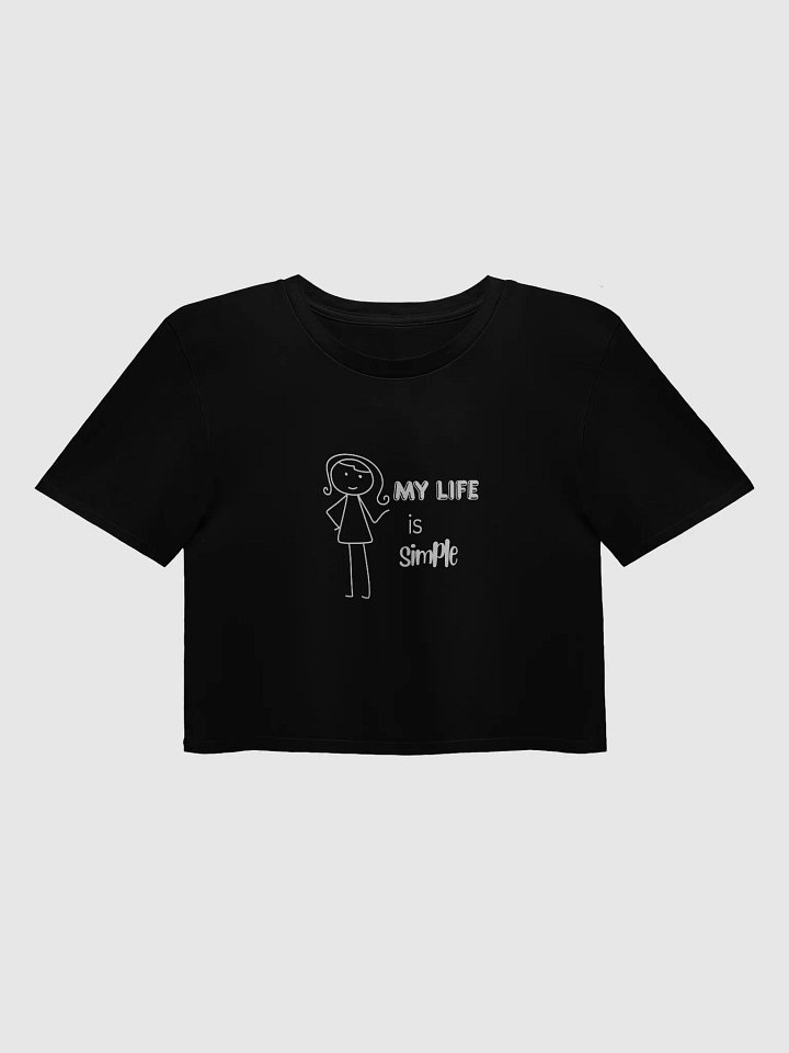 Him & Coffee - Simple Life Crop Top" product image (1)