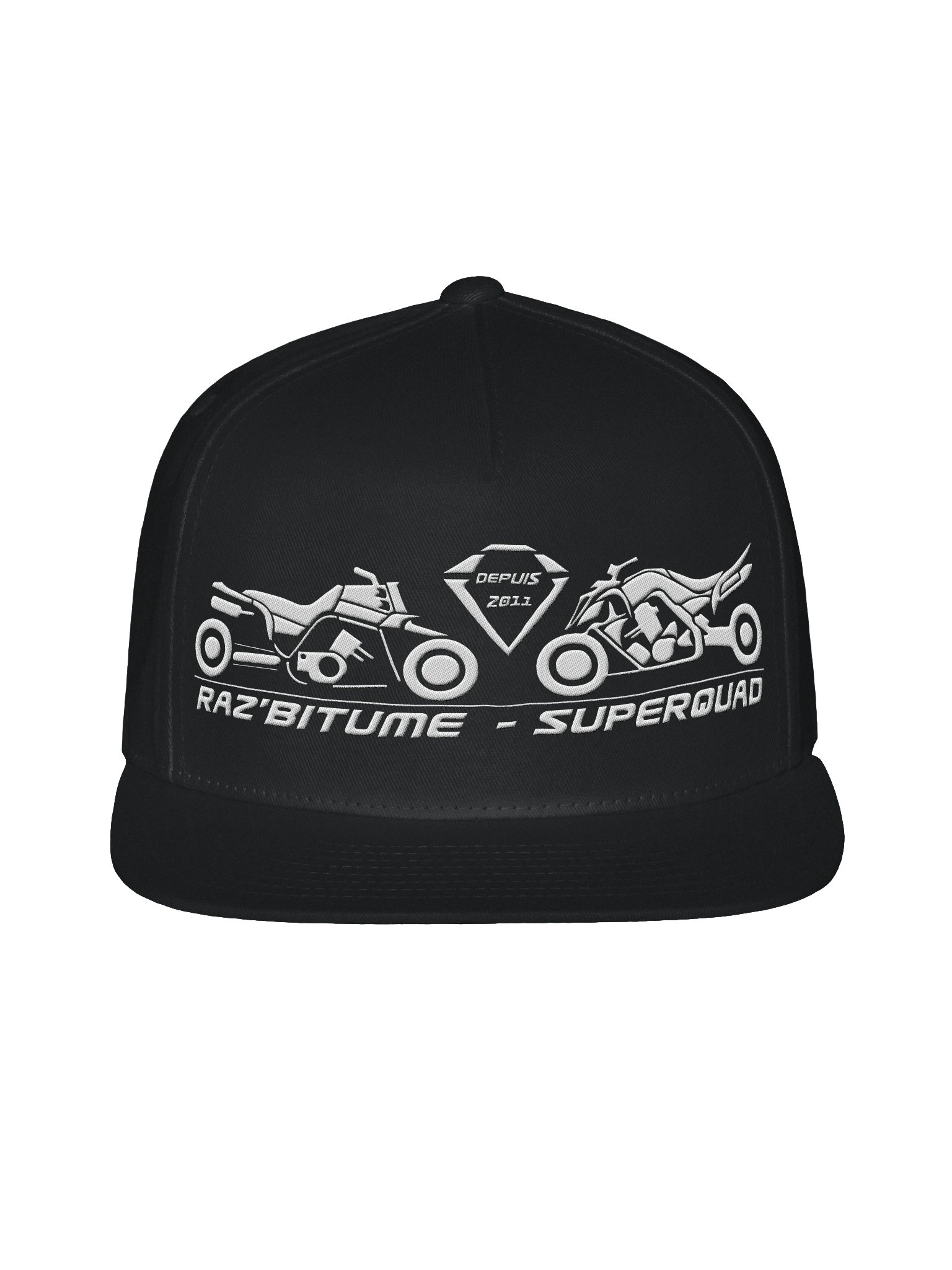 Raz'Bitume - Superquad blanc - Snapback product image (1)
