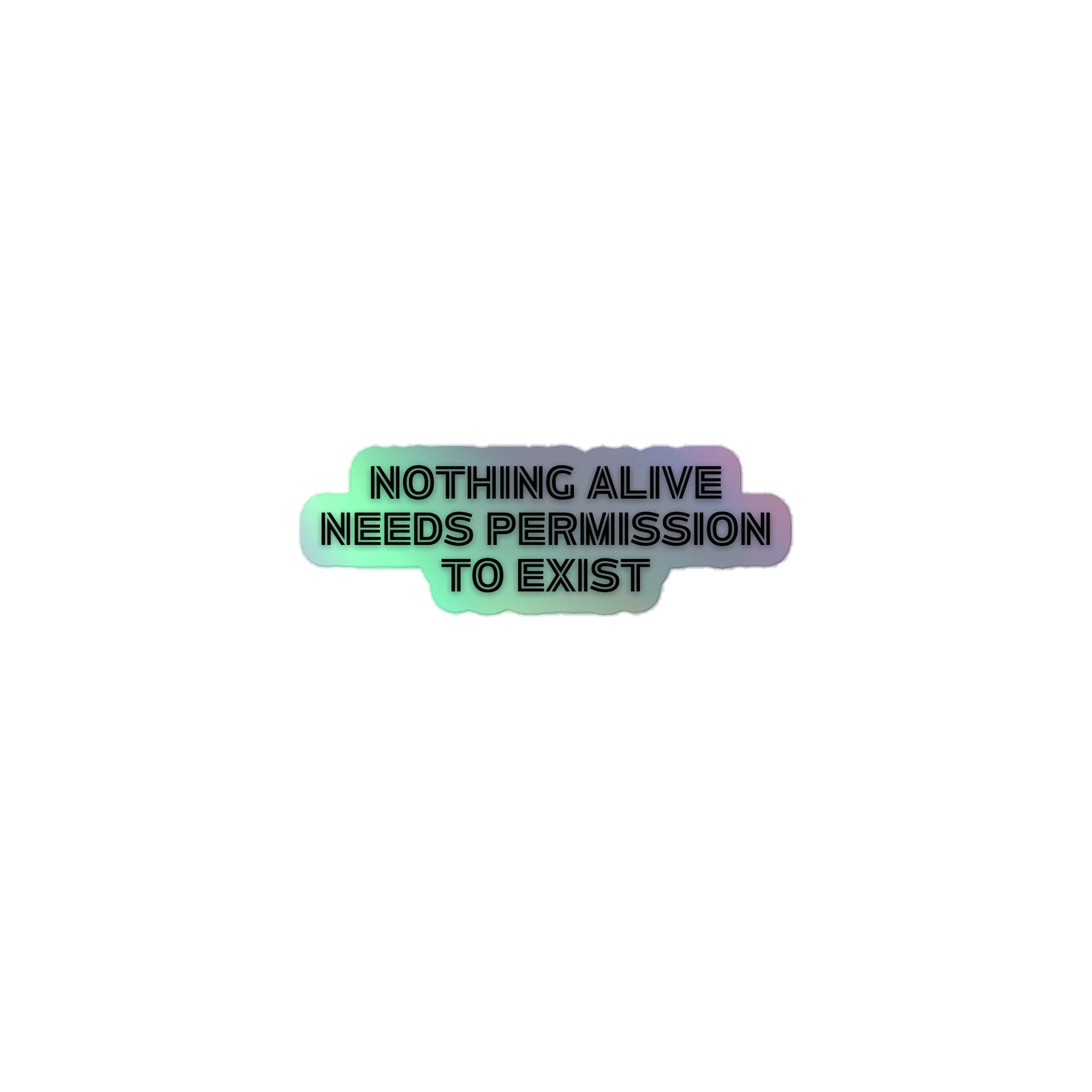 Team Humanity Holographic Sticker 2 product image (1)
