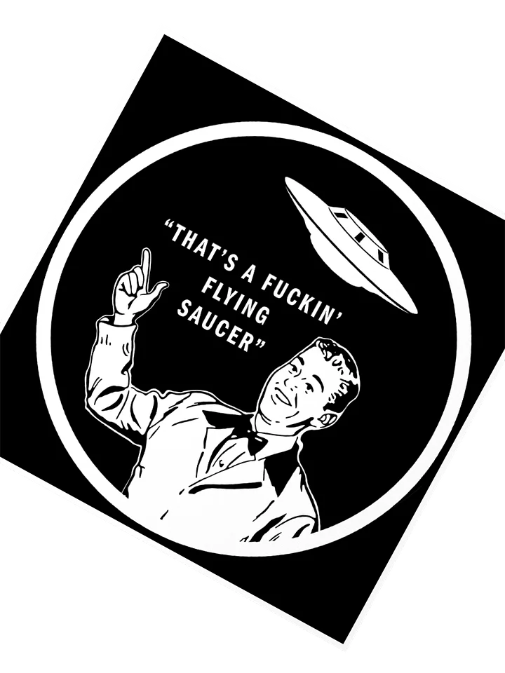 FLYING SAUCER STICKER product image (2)
