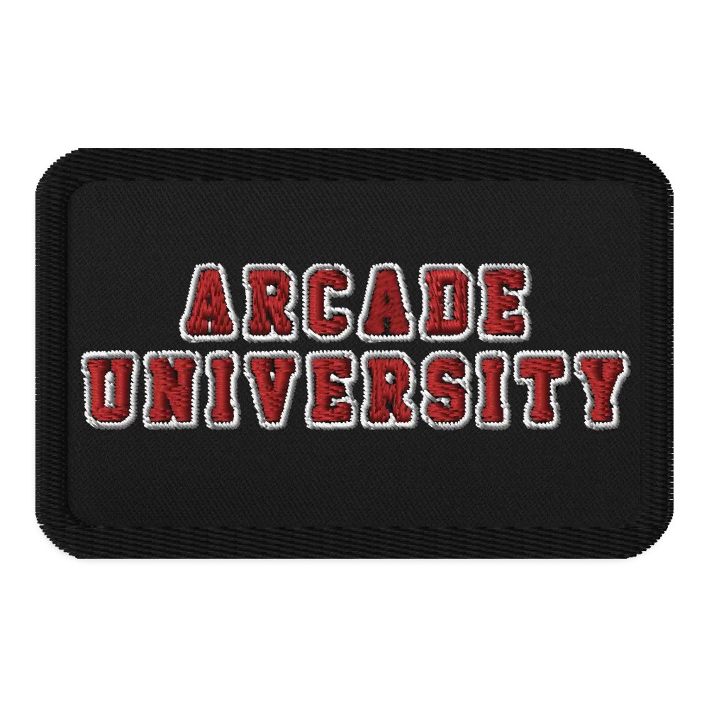 Arcade University Embroidered Patch product image (7)