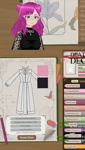 Mister President, a second dress pattern has hit the worktable | #deathb4_decaf on #Twitch