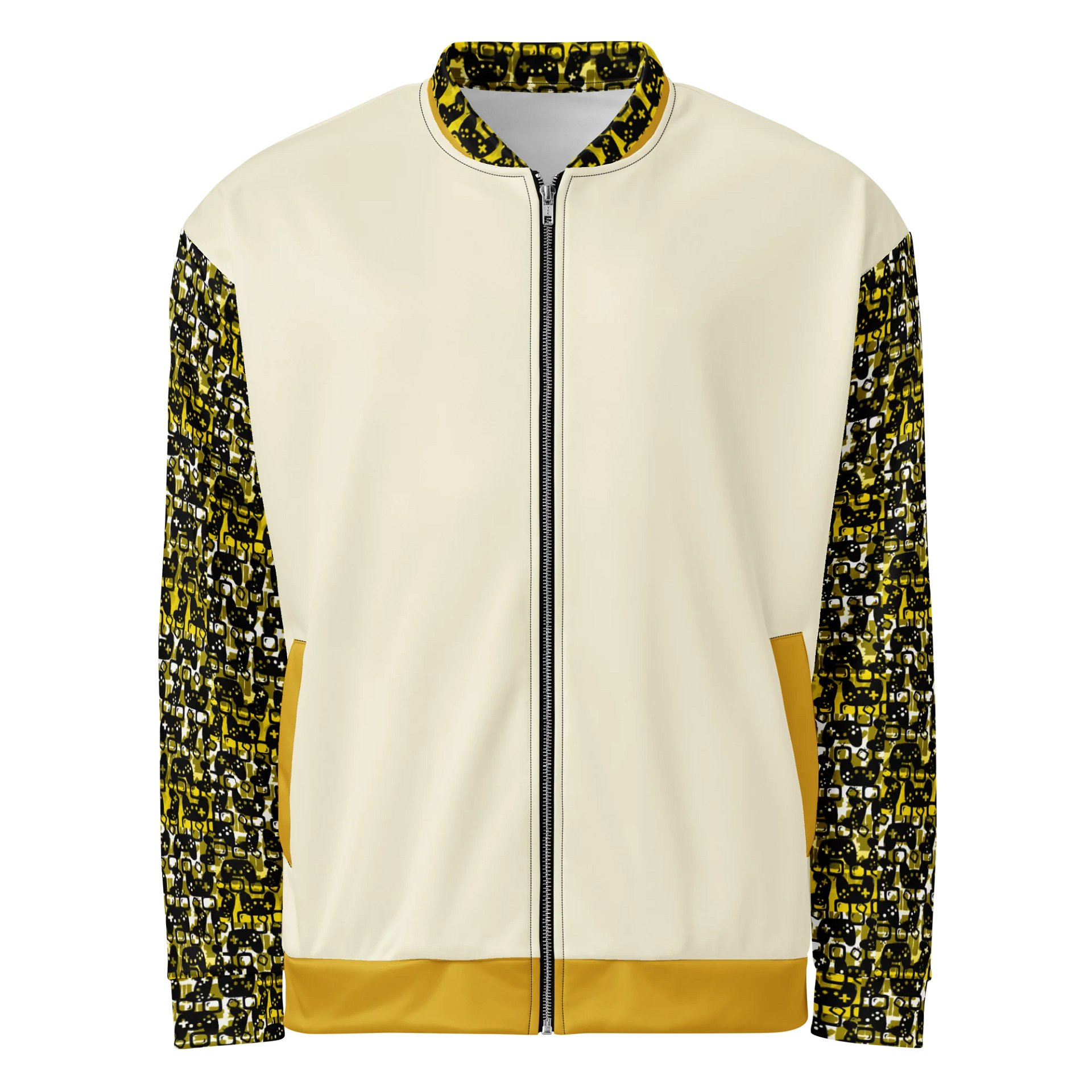 Experience Stories Unisex Bomber Jacket (Gold, Yellow, and Black) product image (3)