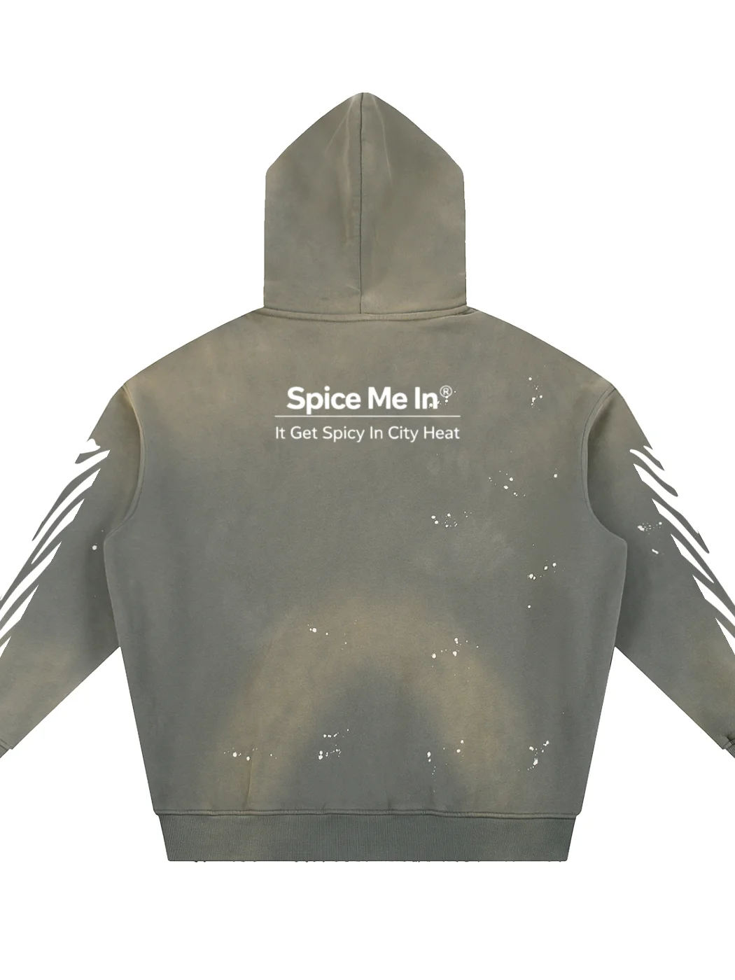 SPICE MADE ME Vintage Washed Frayed Fleece Hoodie product image (8)