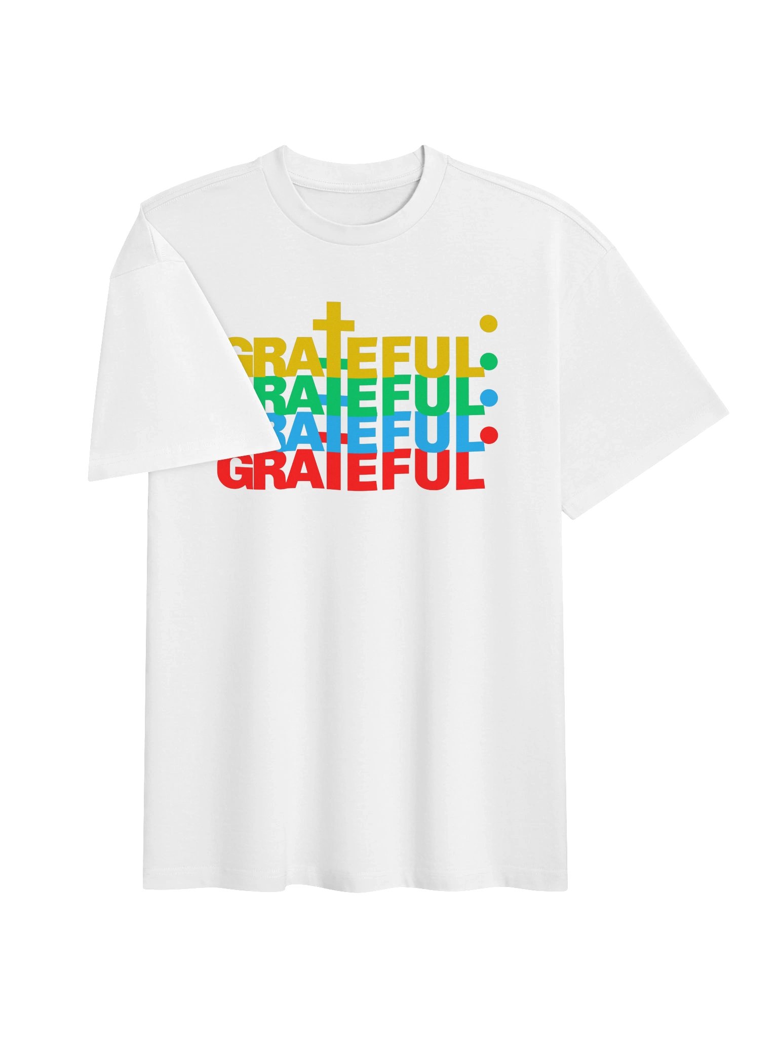 Grateful Boxy Tee (White) product image (3)
