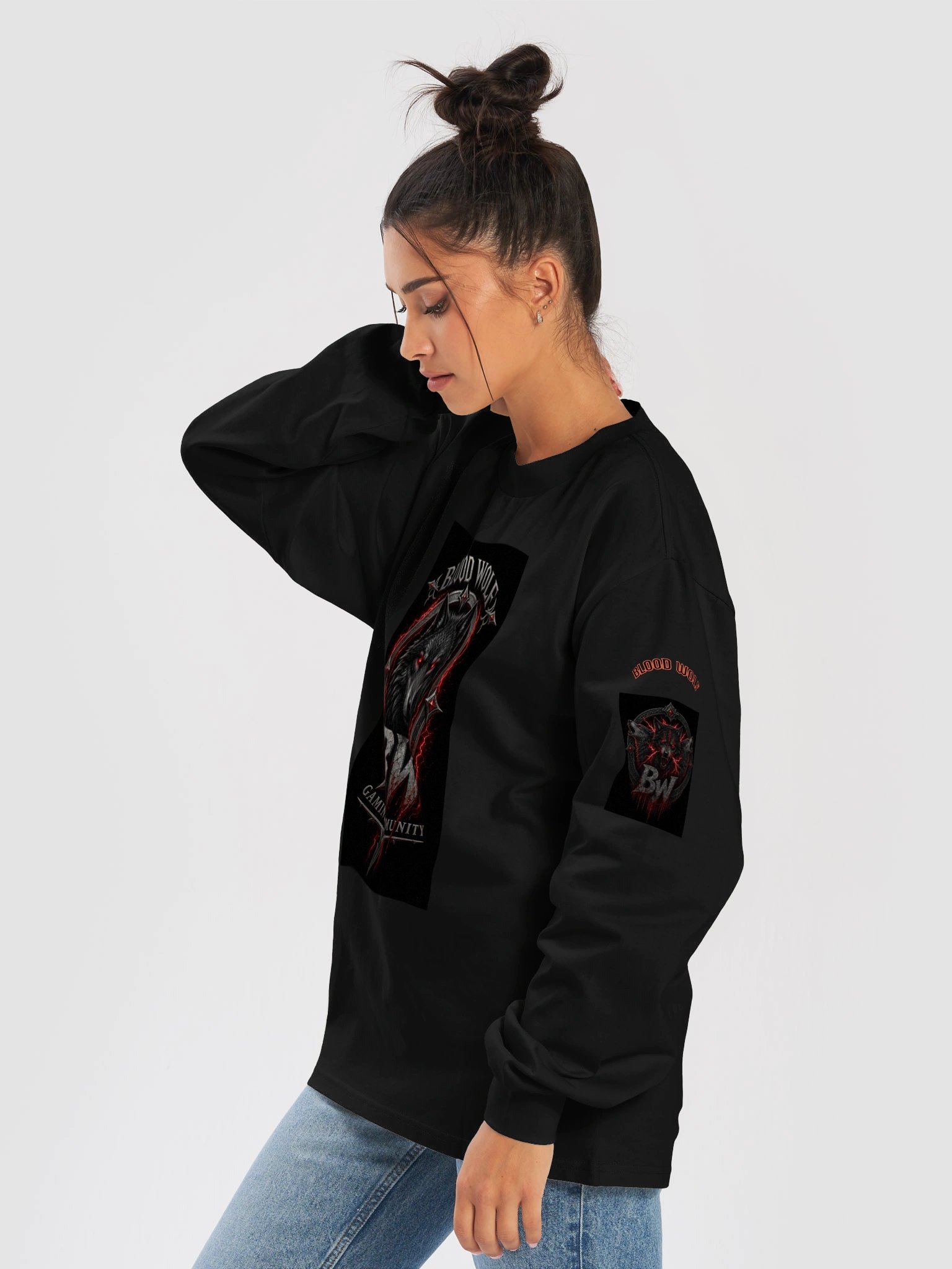 Blood Wolf BW Gaming Community Long Sleeve Tee product image (41)