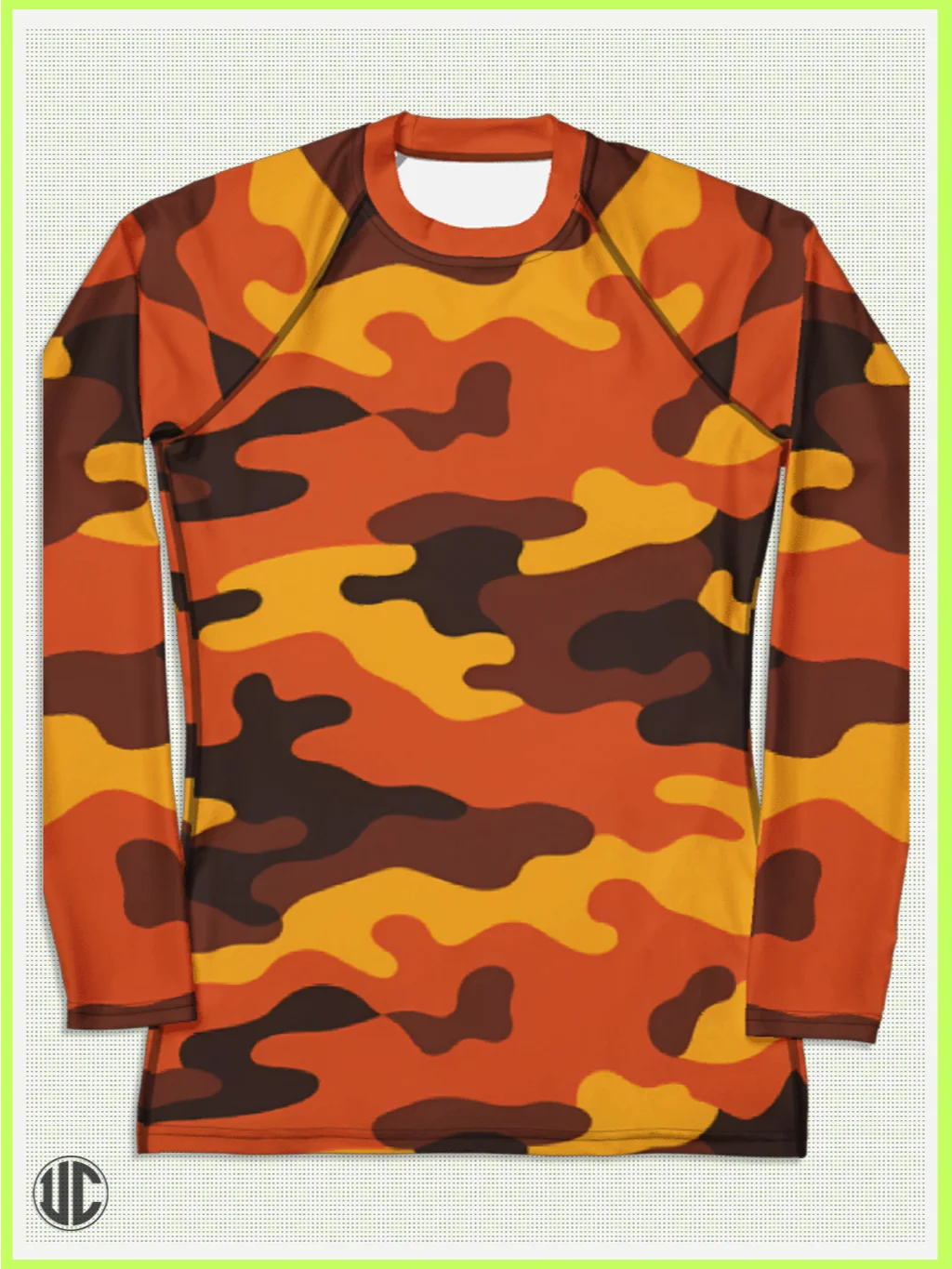 Savage Sunset Orange Camo – Women’s Rash Guard product image (3)