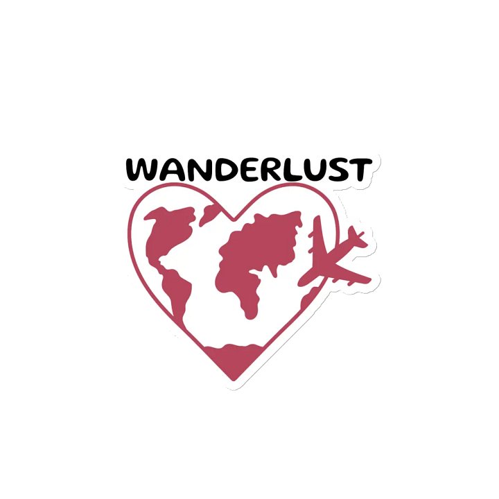Wanderlust Love Die-Cut Magnets product image (2)
