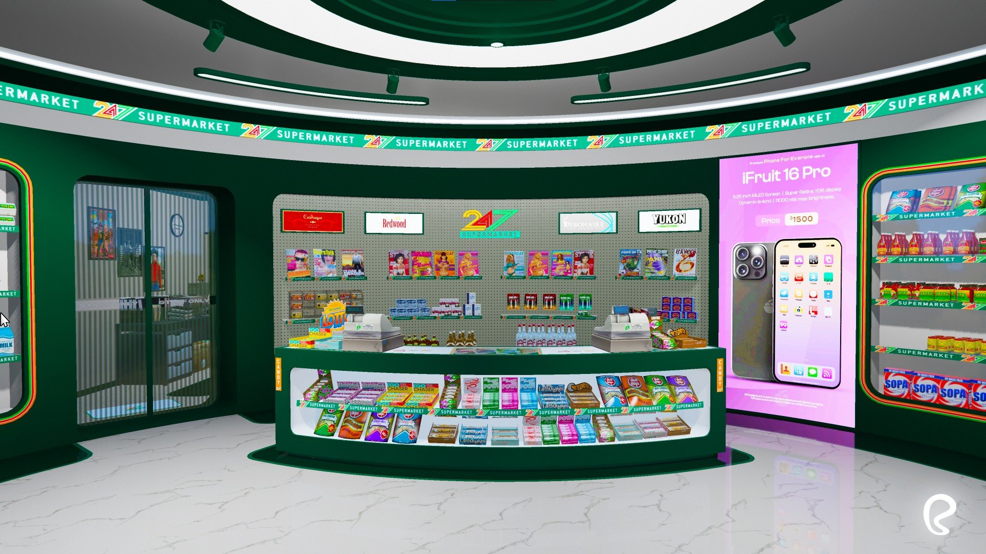 24/7 SUPERMARKETS | REWORK | MLO FiveM Gta 5 product image (1)