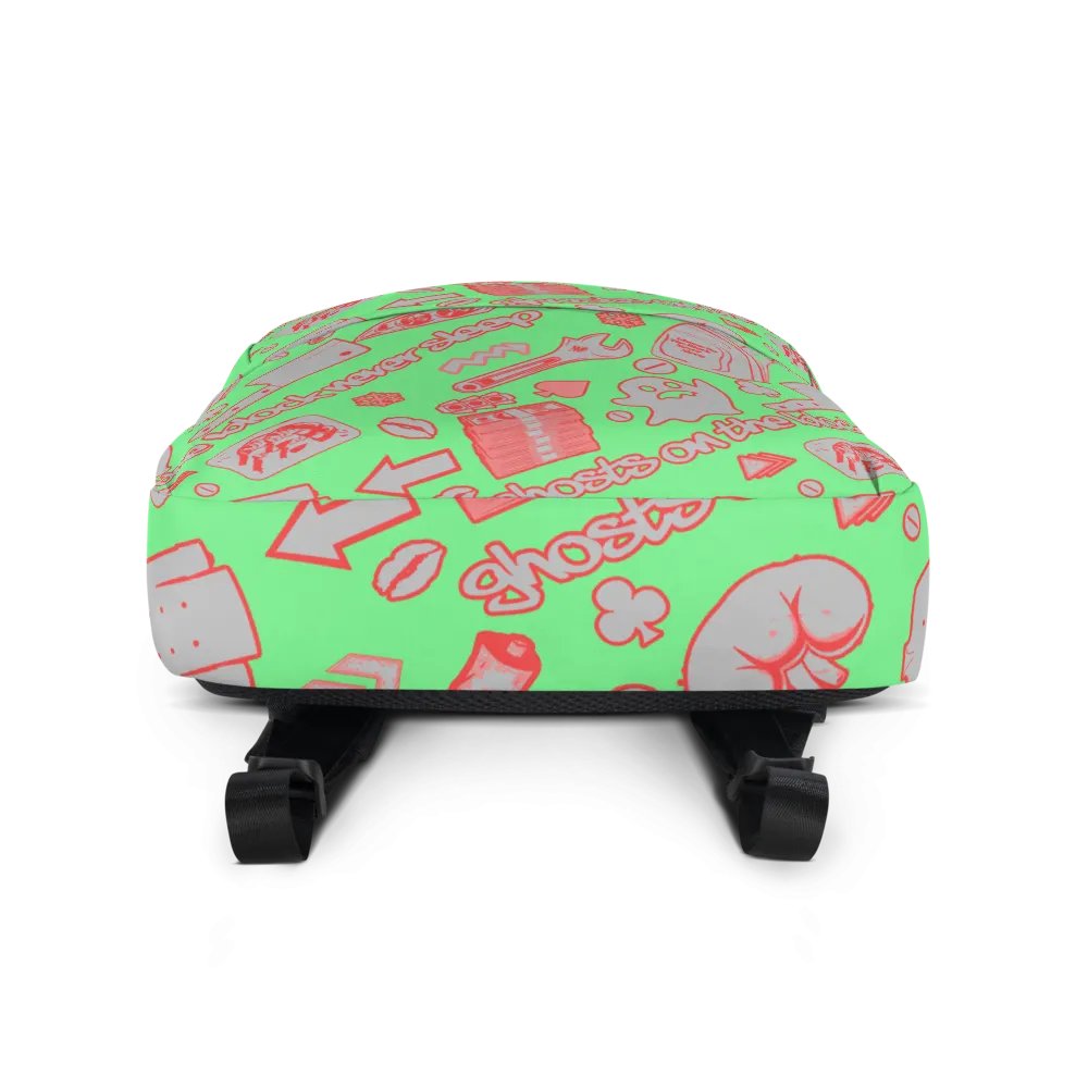 A8M - Ghosts On The Block Never Sleep Bookbag (Strawberry September) product image (3)