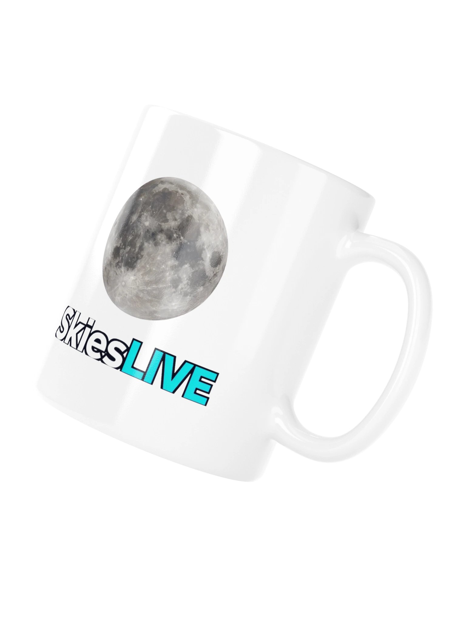 SkiesLIVE Moon Mug (White) product image (4)