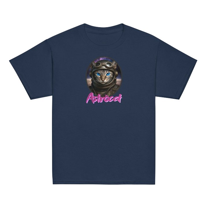Astrocat, youth model, classic t-shirt product image (13)
