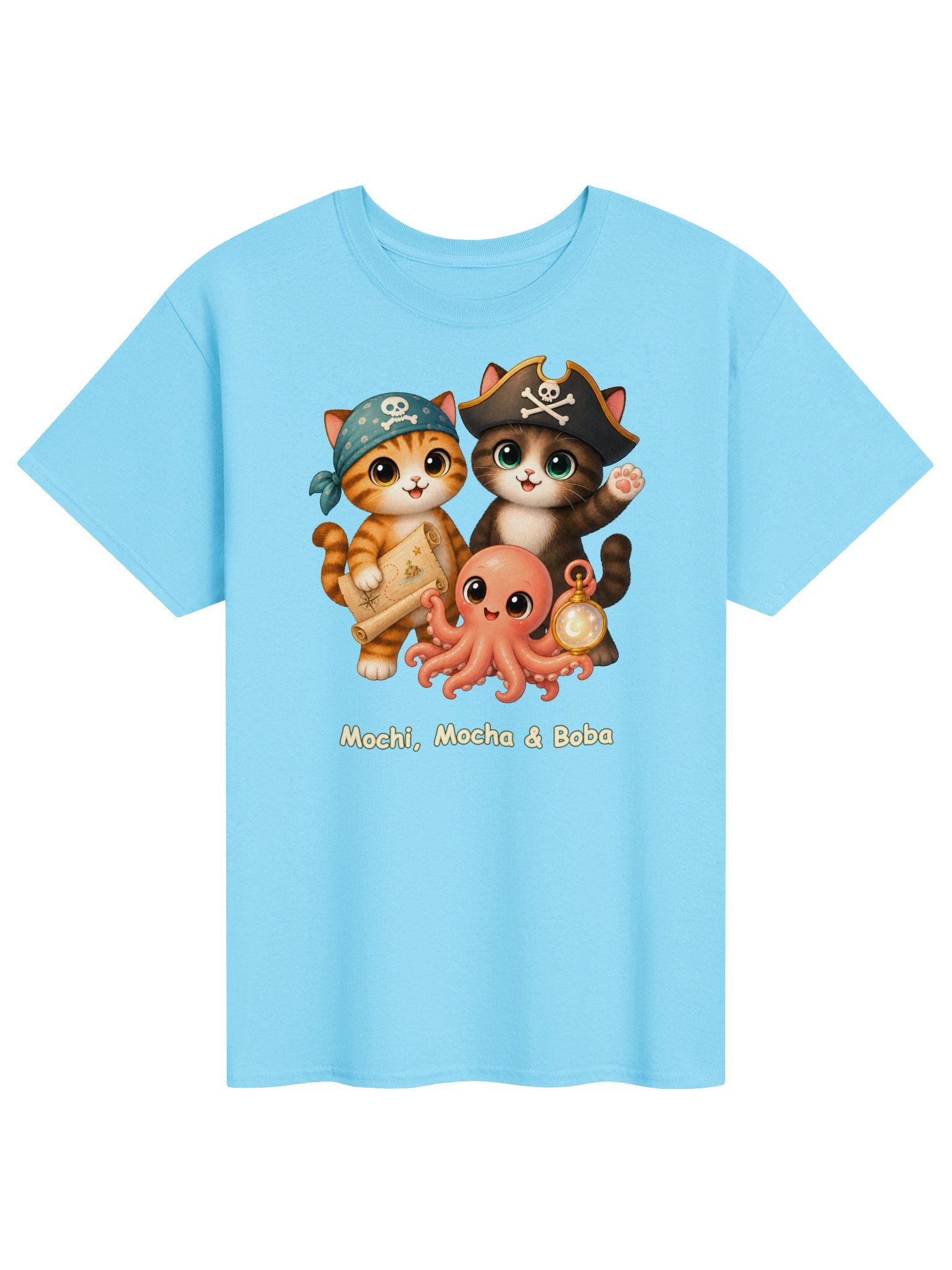 Mochi, Mocha & Boba Adventure Crew T-Shirt product image (71)