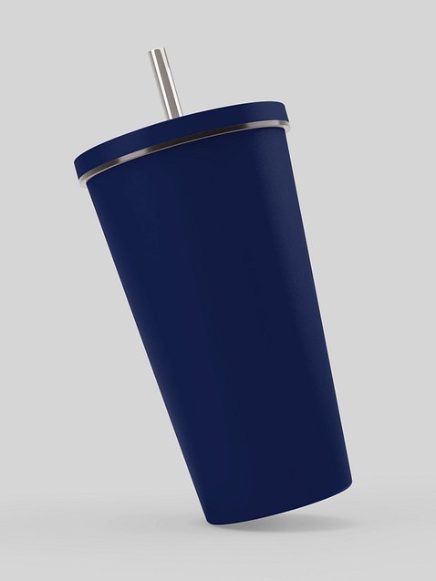 Photo showing Insulated Tumbler with a Straw