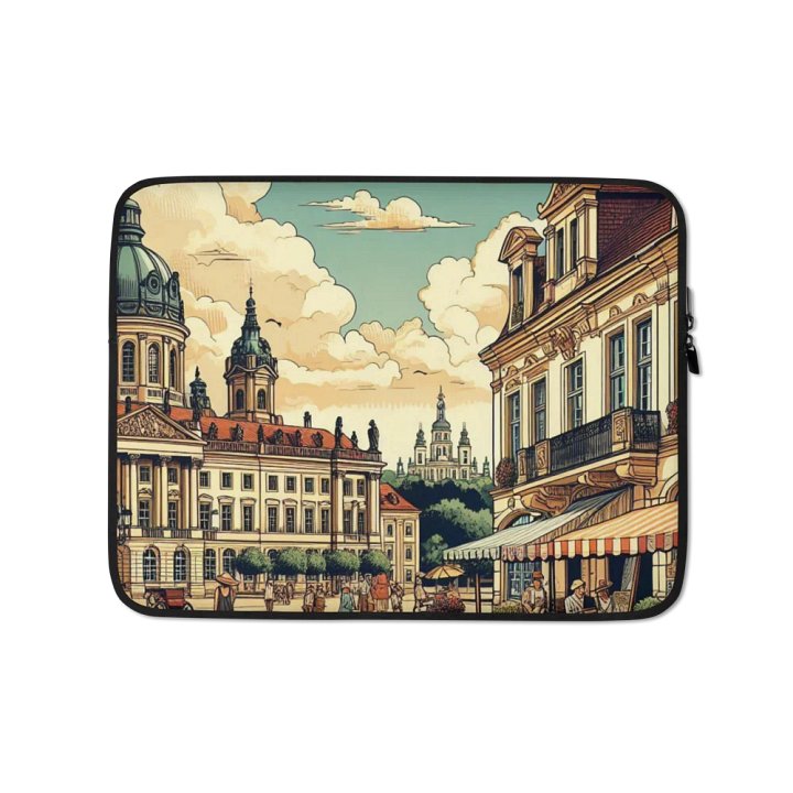 Cityscape Commute Laptop Sleeve | AI Work Postdam city product image (1)