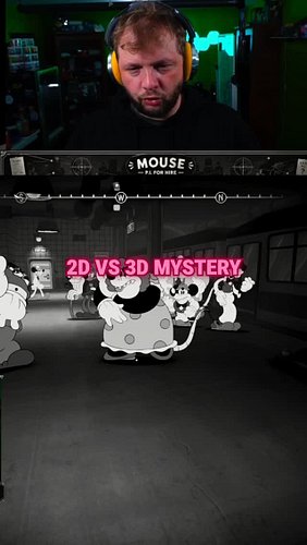 wait, why are the people 2d? #mousepiforhire #gaminglogic #indiegame #glitch