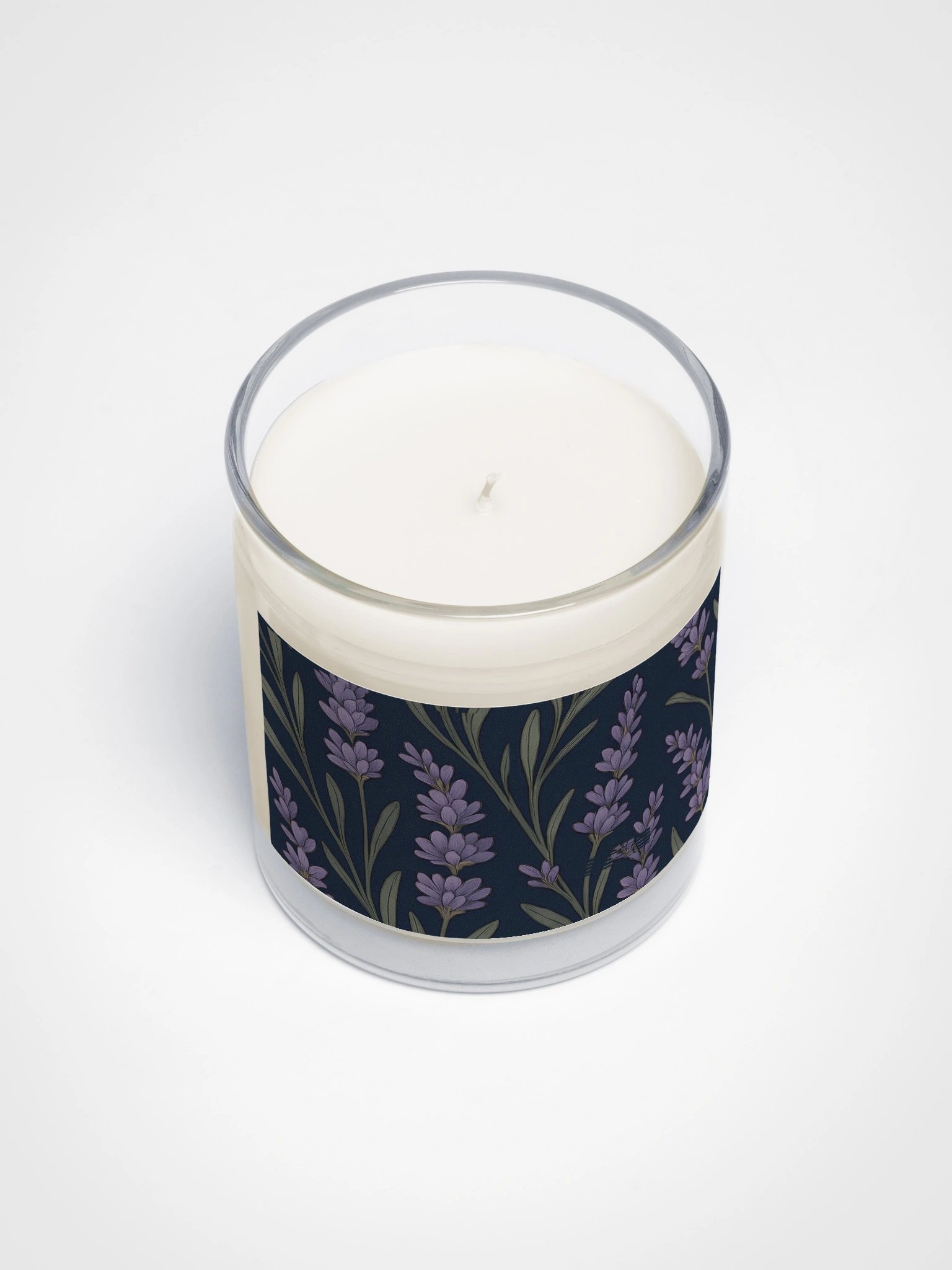 Lavender Soy Candle With Botanical Floral Design product image (3)