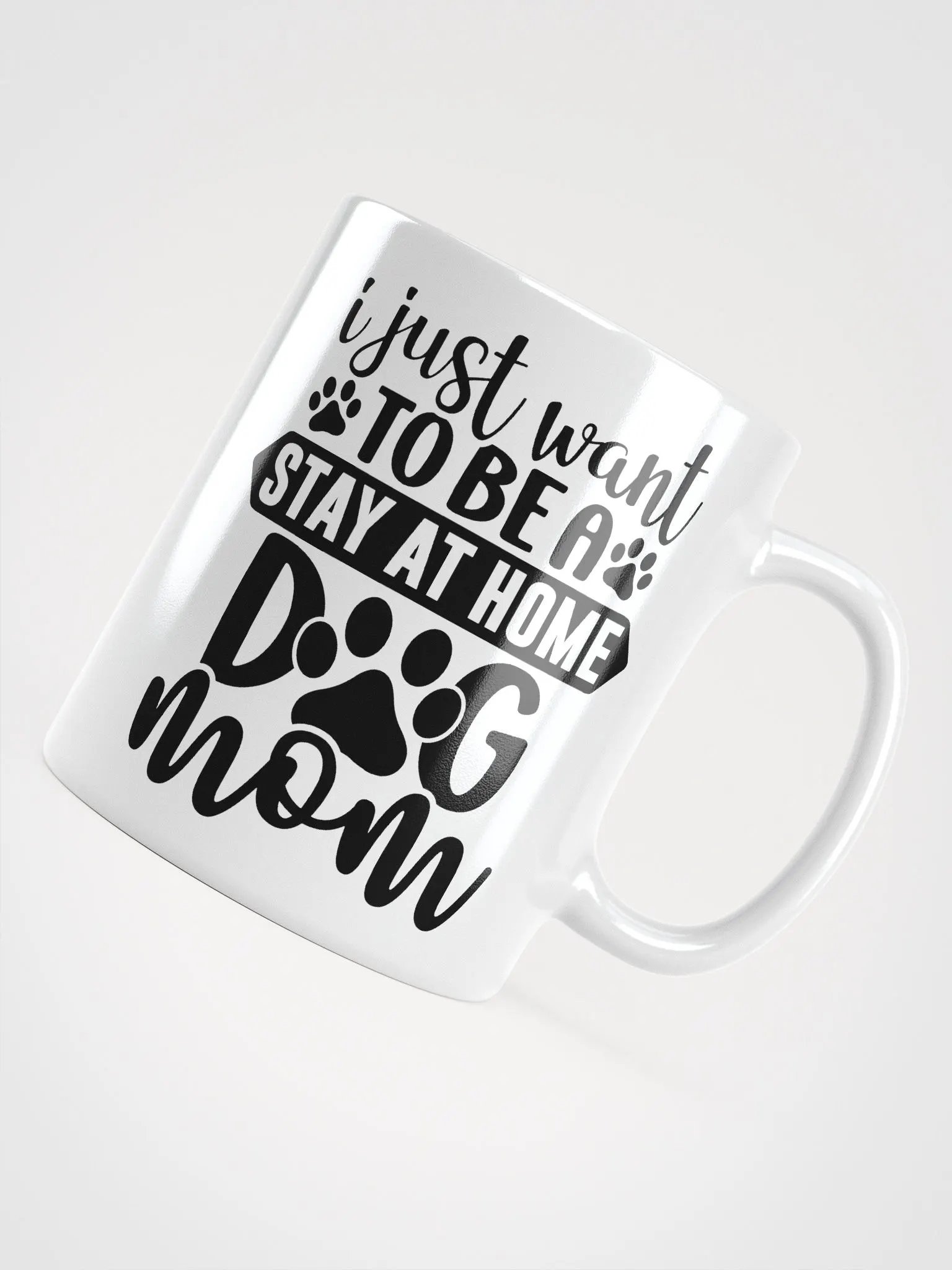 Stay at Home Dog Mom Glossy Mug product image (10)
