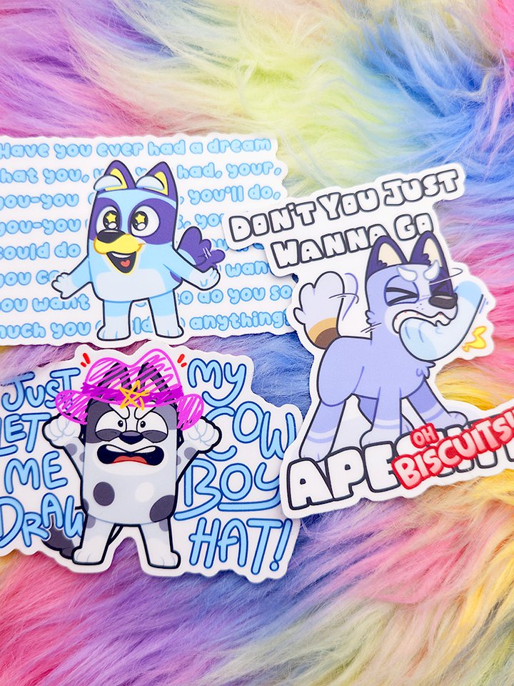 Blue Doggies | Sticker Set product image (1)