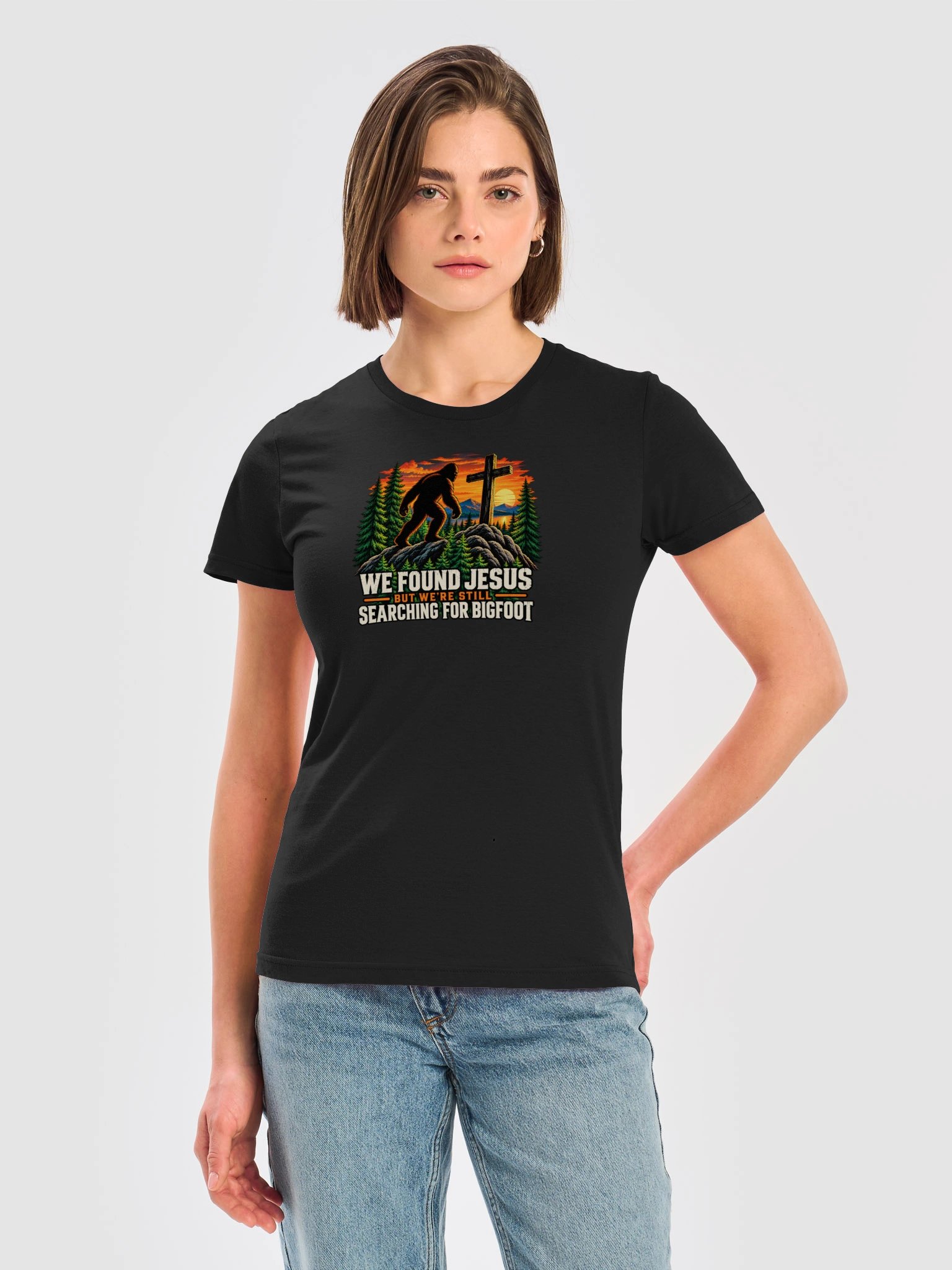 Bigfoot Jesus - inspired by Outcast Women's Supersoft Tee product image (1)