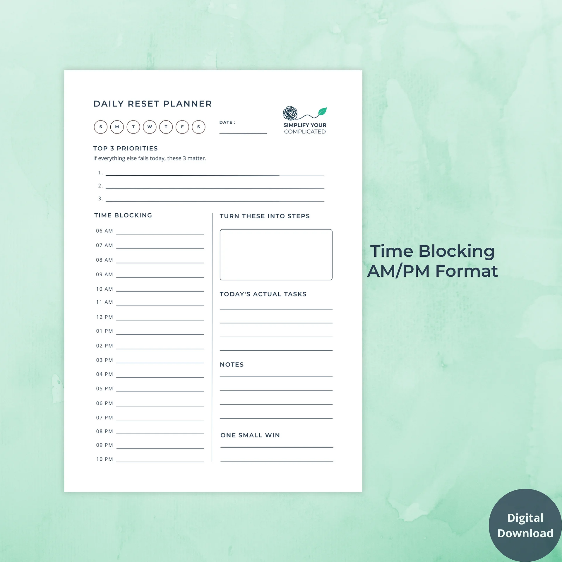 Daily Reset Planner product image (2)