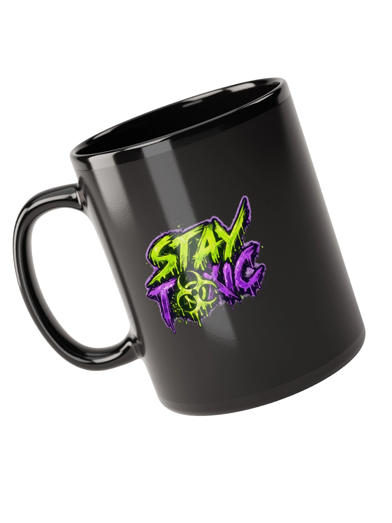 STAY TOXIC BLACK Neon Graffiti Mug product image (10)