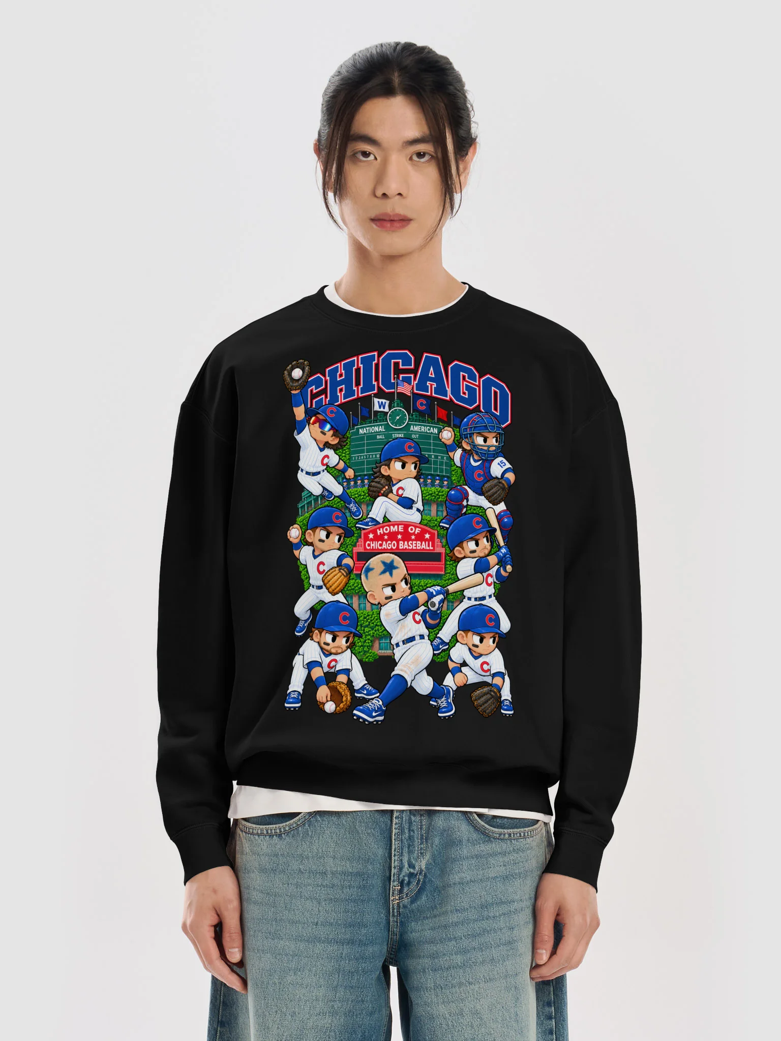 Chicago Northside Baseball 2026 Animated Player Crewneck product image (5)